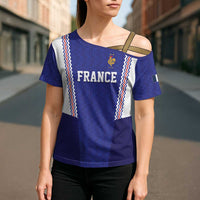 Custom World Football 2026 France Cross Shoulder Shirt Allez Les Bleus Go Champions