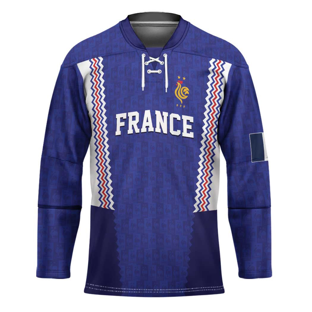 Custom World Football 2026 France Hockey Jersey Allez Les Bleus Go Champions