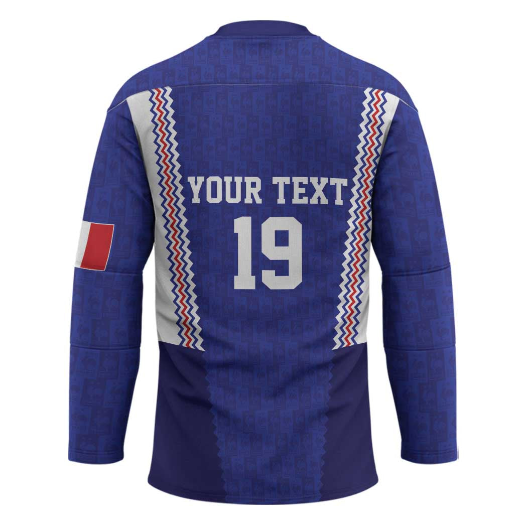 Custom World Football 2026 France Hockey Jersey Allez Les Bleus Go Champions