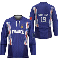 Custom World Football 2026 France Hockey Jersey Allez Les Bleus Go Champions