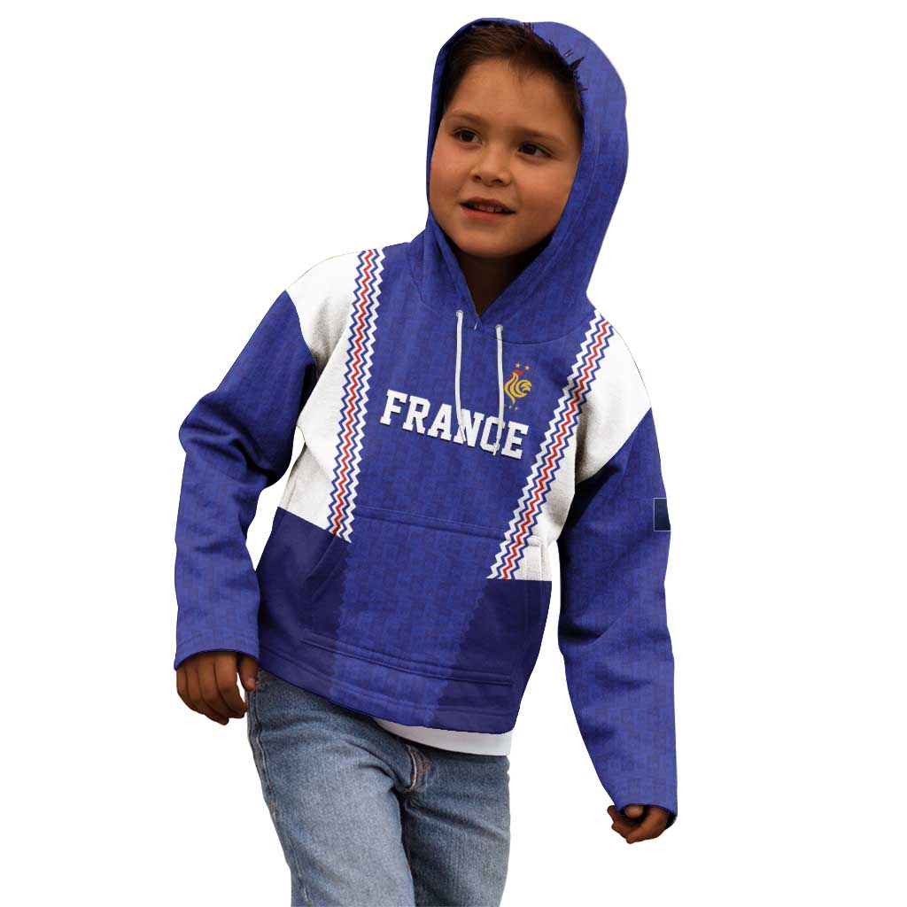 Custom World Football 2026 France Kid Hoodie Allez Les Bleus Go Champions