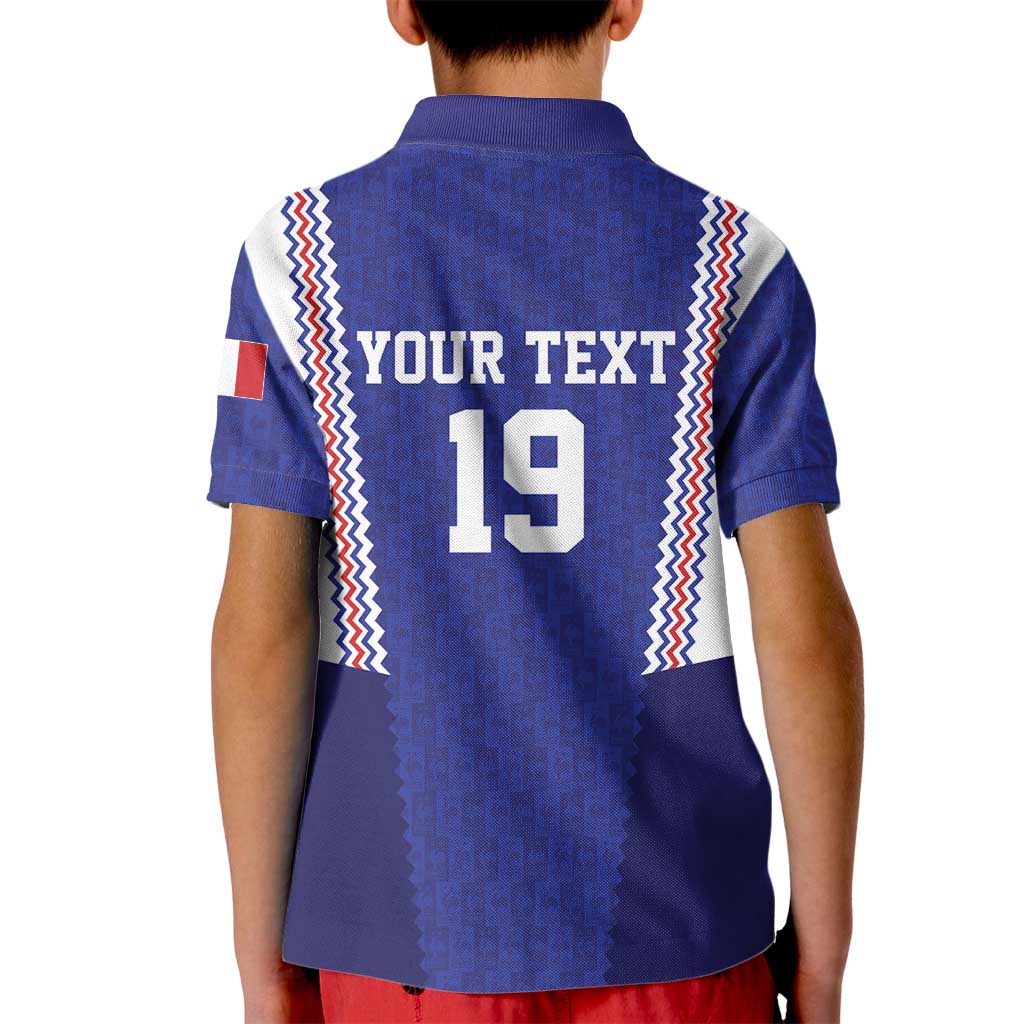 Custom World Football 2026 France Kid Polo Shirt Allez Les Bleus Go Champions
