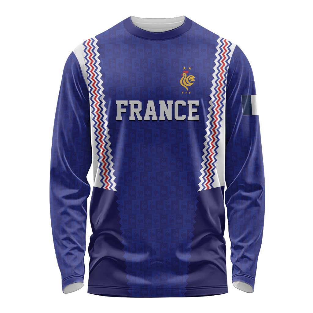 Custom World Football 2026 France Long Sleeve Shirt Allez Les Bleus Go Champions