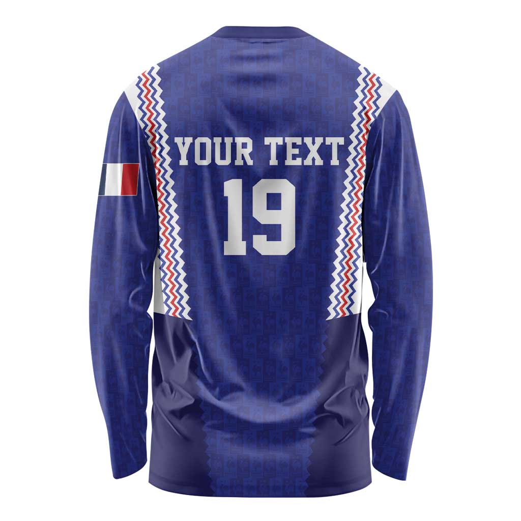 Custom World Football 2026 France Long Sleeve Shirt Allez Les Bleus Go Champions