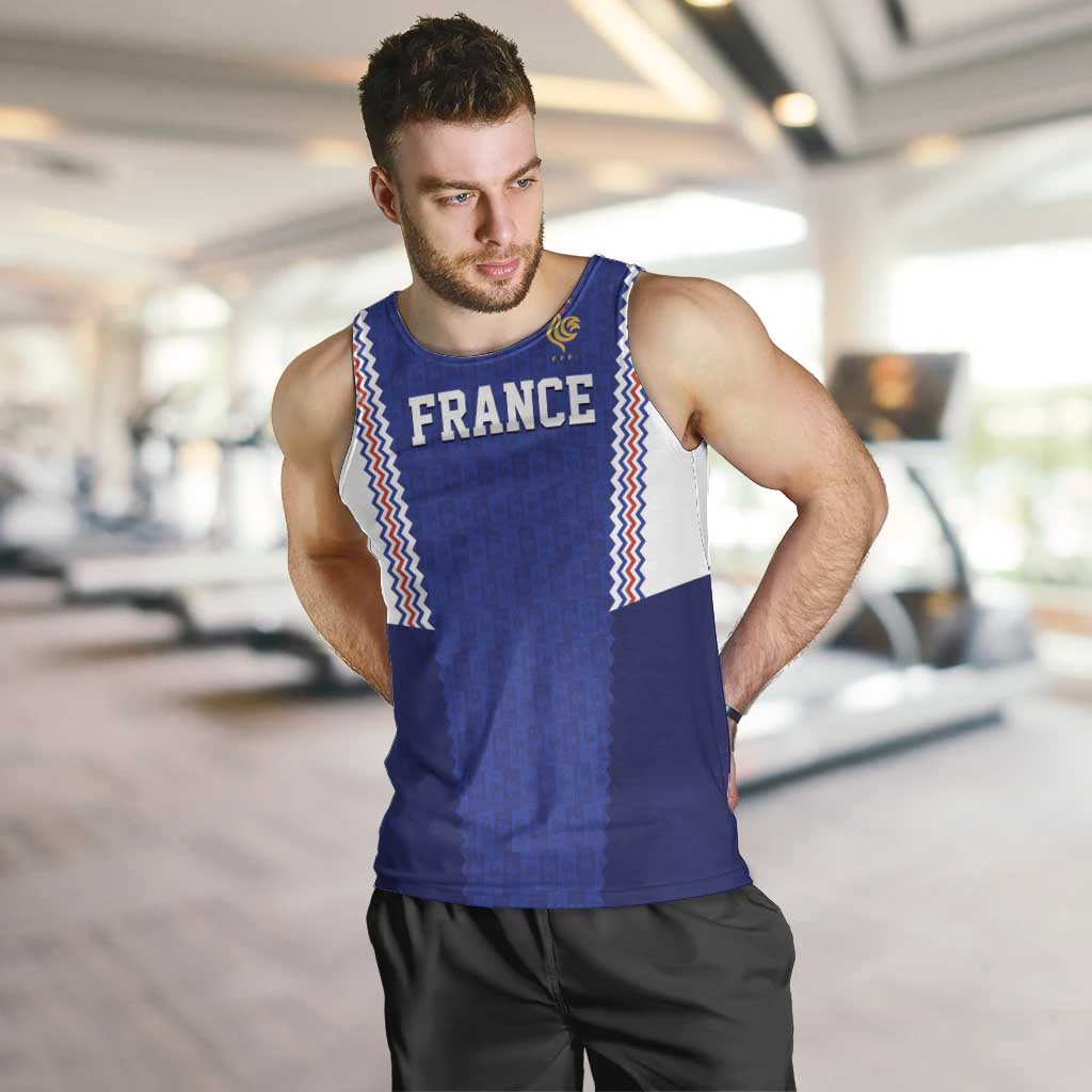 Custom World Football 2026 France Men Tank Top Allez Les Bleus Go Champions