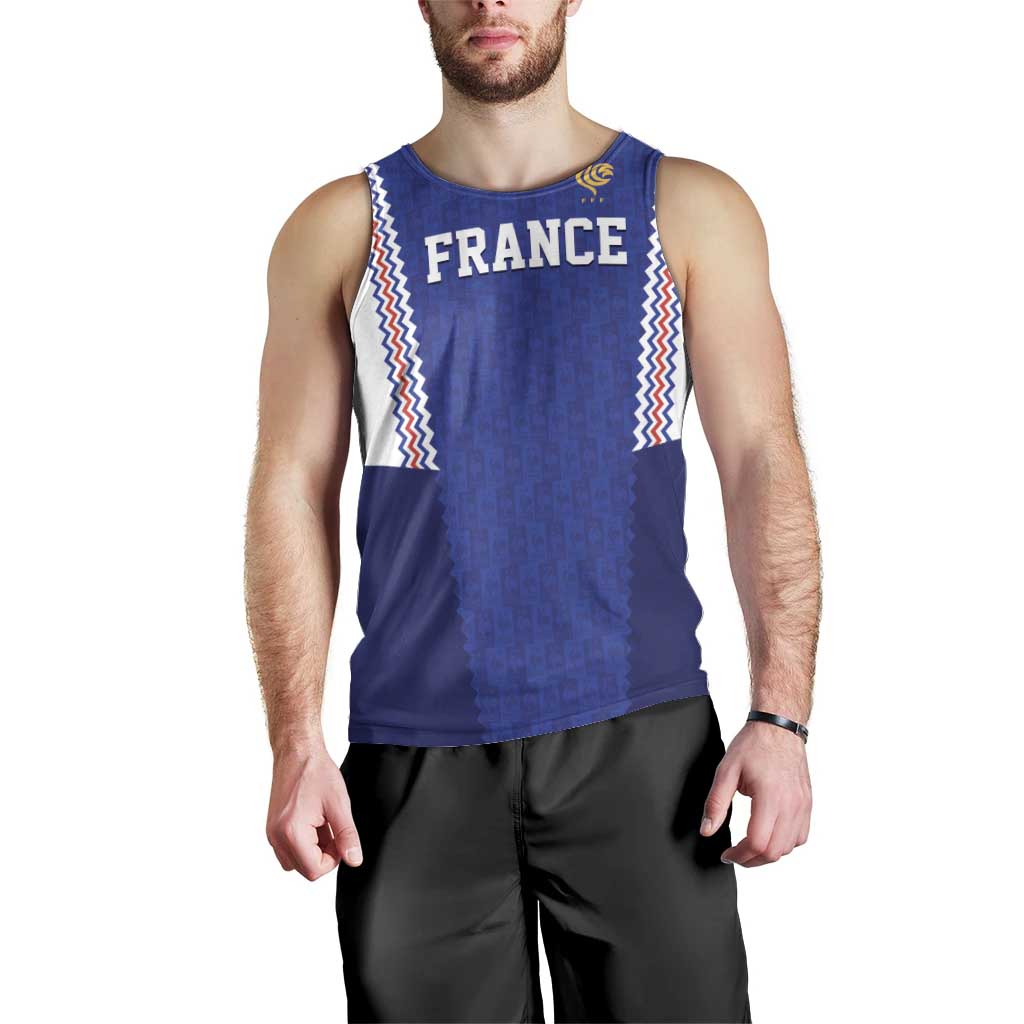 Custom World Football 2026 France Men Tank Top Allez Les Bleus Go Champions