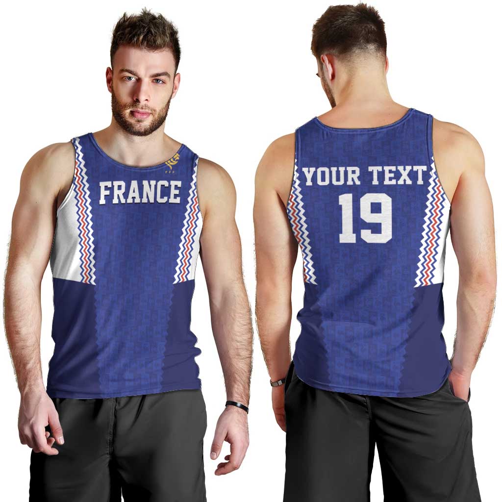 Custom World Football 2026 France Men Tank Top Allez Les Bleus Go Champions