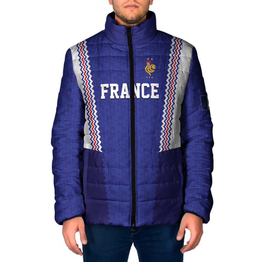 Custom World Football 2026 France Padded Jacket Allez Les Bleus Go Champions