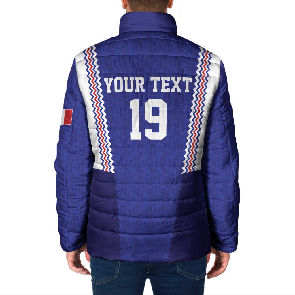 Custom World Football 2026 France Padded Jacket Allez Les Bleus Go Champions