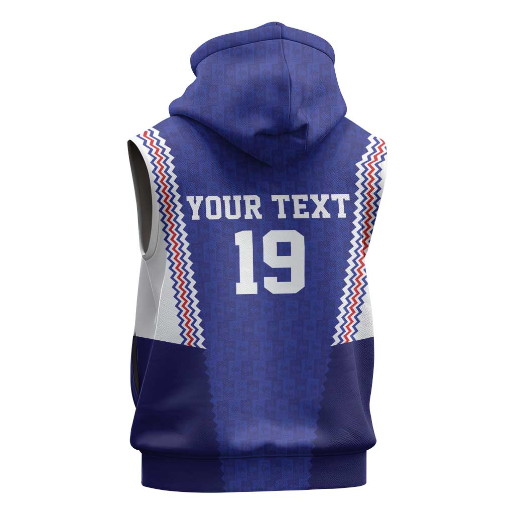 Custom World Football 2026 France Sleeveless Hoodie Allez Les Bleus Go Champions