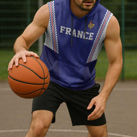Custom World Football 2026 France Sleeveless Hoodie Allez Les Bleus Go Champions