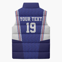 Custom World Football 2026 France Sleeveless Puffer Jacket Allez Les Bleus Go Champions