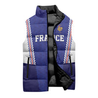 Custom World Football 2026 France Sleeveless Puffer Jacket Allez Les Bleus Go Champions
