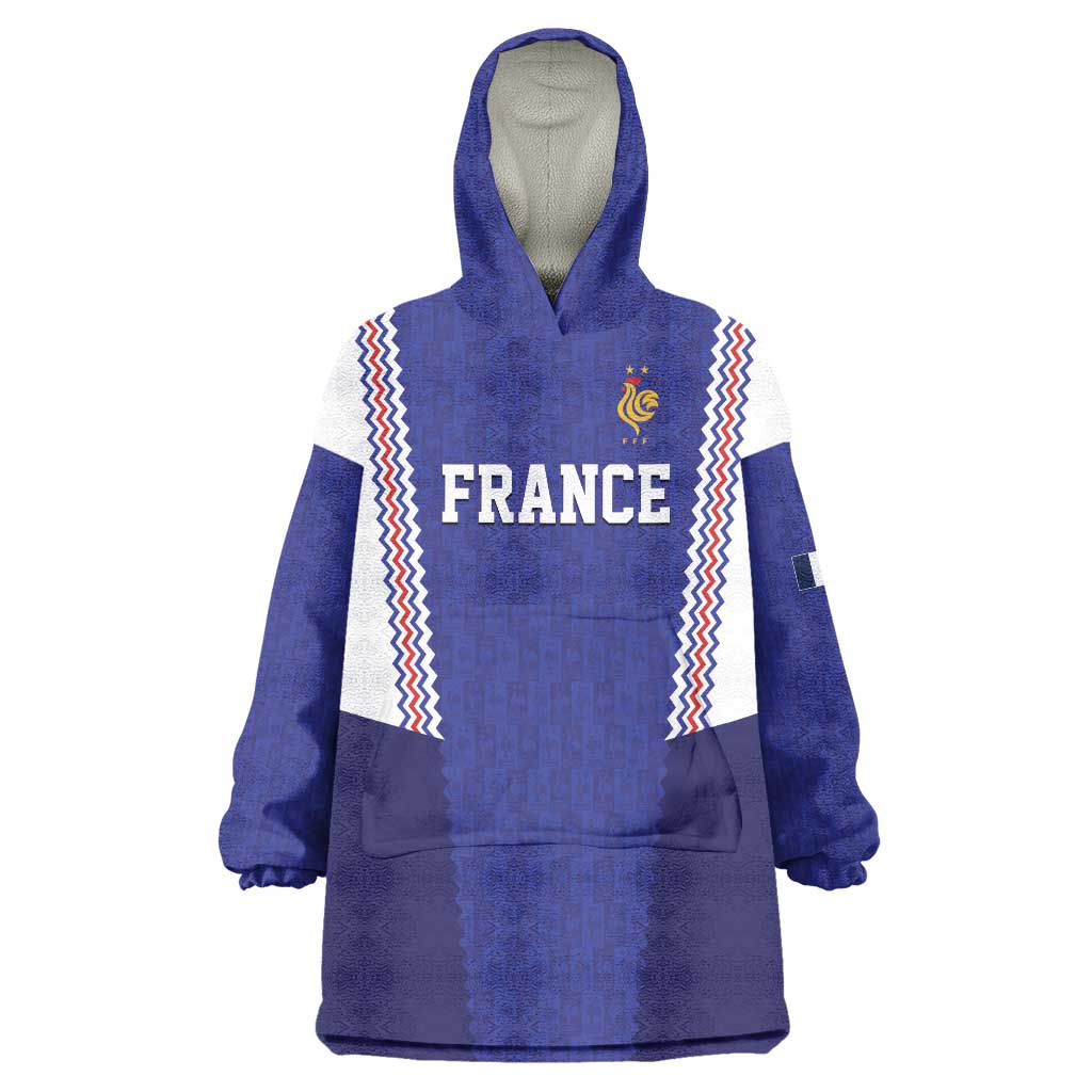 Custom World Football 2026 France Wearable Blanket Hoodie Allez Les Bleus Go Champions