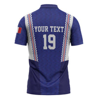 Custom World Football 2026 France Zipper Polo Shirt Allez Les Bleus Go Champions