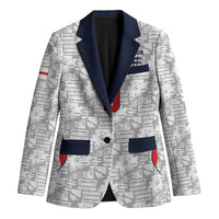Custom World Football 2026 England Blazer Three Lions Monogram White Glory