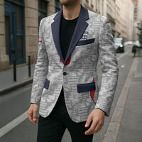 Custom World Football 2026 England Blazer Three Lions Monogram White Glory