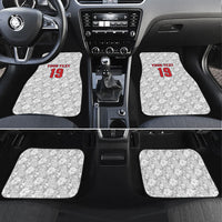 Custom World Football 2026 England Car Mats Three Lions Monogram White Glory