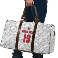 Custom World Football 2026 England Travel Bag Three Lions Monogram White Glory