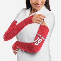 Custom World Football 2026 England Arm Sleeves Three Lions Monogram Red Glory