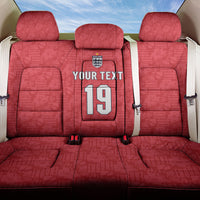 Custom World Football 2026 England Back Car Seat Cover Three Lions Monogram Red Glory