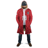 Custom World Football 2026 England Cloak Three Lions Monogram Red Glory