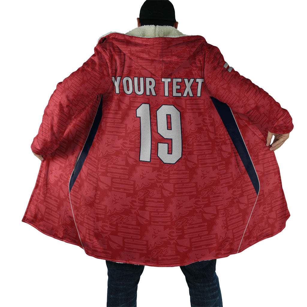 Custom World Football 2026 England Cloak Three Lions Monogram Red Glory