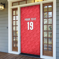 Custom World Football 2026 England Door Cover Three Lions Monogram Red Glory