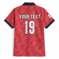 Custom World Football 2026 England Hawaiian Shirt Three Lions Monogram Red Glory