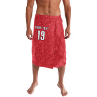 Custom World Football 2026 England Lavalava Three Lions Monogram Red Glory
