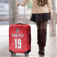 Custom World Football 2026 England Luggage Cover Three Lions Monogram Red Glory