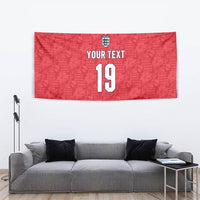 Custom World Football 2026 England Tapestry Three Lions Monogram Red Glory