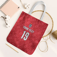 Custom World Football 2026 England Tote Bag Three Lions Monogram Red Glory