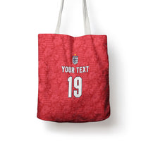 Custom World Football 2026 England Tote Bag Three Lions Monogram Red Glory
