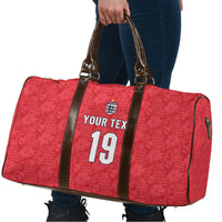 Custom World Football 2026 England Travel Bag Three Lions Monogram Red Glory