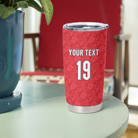 Custom World Football 2026 England Tumbler Cup Three Lions Monogram Red Glory