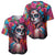 Mexico Day Of The Dead Baseball Jersey Rose Catrina Goddess Sugar Skull - Wonder Print Shop