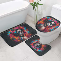 Mexico Day Of The Dead Bathroom Set Rose Catrina Goddess Sugar Skull - Wonder Print Shop