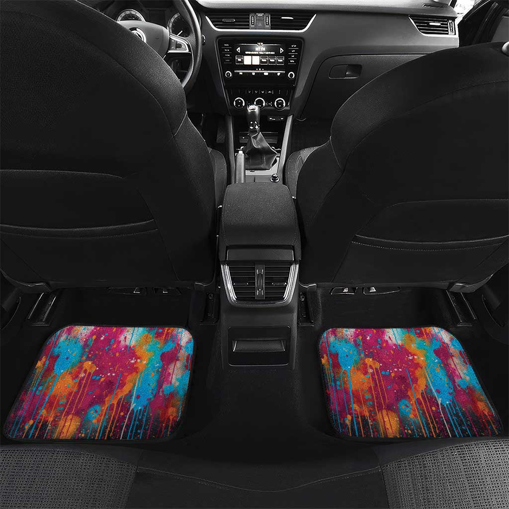 Mexico Day Of The Dead Car Mats Rose Catrina Goddess Sugar Skull - Wonder Print Shop