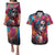 Mexico Day Of The Dead Couples Matching Puletasi and Hawaiian Shirt Rose Catrina Goddess Sugar Skull - Wonder Print Shop