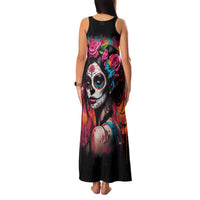 Mexico Day Of The Dead Family Matching Tank Maxi Dress and Hawaiian Shirt Rose Catrina Goddess Sugar Skull - Wonder Print Shop