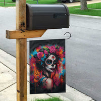 Mexico Day Of The Dead Garden Flag Rose Catrina Goddess Sugar Skull - Wonder Print Shop