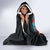 Mexico Day Of The Dead Hooded Blanket Rose Catrina Goddess Sugar Skull - Wonder Print Shop