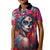 Mexico Day Of The Dead Kid Polo Shirt Rose Catrina Goddess Sugar Skull - Wonder Print Shop