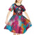 Mexico Day Of The Dead Kid Short Sleeve Dress Rose Catrina Goddess Sugar Skull - Wonder Print Shop