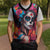 Mexico Day Of The Dead Christmas Knitted V-Neck Vest Rose Catrina Goddess Sugar Skull - Wonder Print Shop