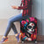 Mexico Day Of The Dead Luggage Cover Rose Catrina Goddess Sugar Skull - Wonder Print Shop