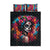 Mexico Day Of The Dead Quilt Bed Set Rose Catrina Goddess Sugar Skull - Wonder Print Shop