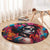 Mexico Day Of The Dead Round Carpet Rose Catrina Goddess Sugar Skull - Wonder Print Shop