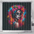 Mexico Day Of The Dead Shower Curtain Rose Catrina Goddess Sugar Skull - Wonder Print Shop